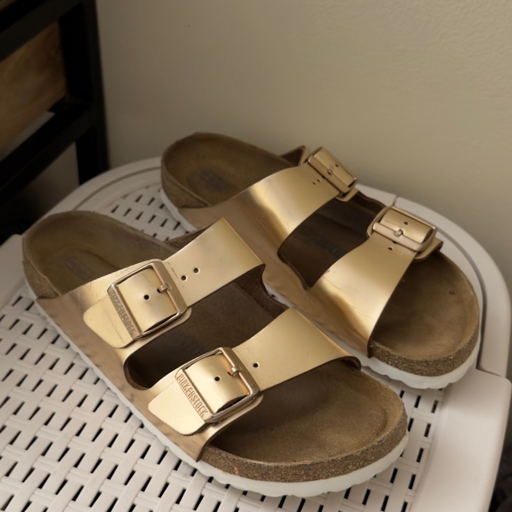 Metallic Gold Birkenstock